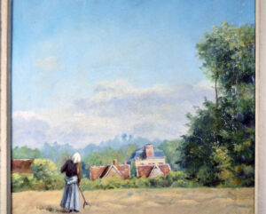 Stanislas Lépine - Bucolic Landscape with Haymaker - Image 5